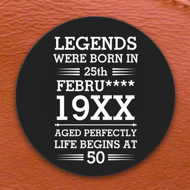 Custom Legends Were Born in Date Month Year Age Labels (Creator Uploaded)