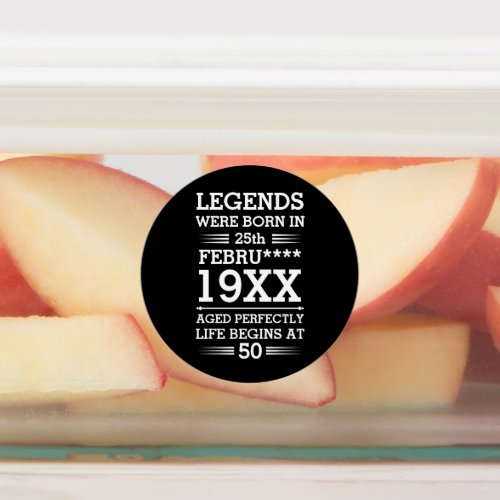 Custom Legends Were Born in Date Month Year Age Labels
