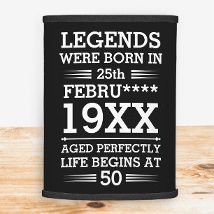 Custom Legends Were Born in Date Month Year Age Lamp Shade