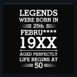Custom Legends Were Born in Date Month Year Age Photo Print<br><div class="desc">Custom legends were born in date month year age design can be a great design to show your date of birth and your age to everyone. As well as it could be a great gift for any birthday people and it can be awesome gift for your friend and family member...</div>