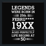 Custom Legends Were Born in Date Month Year Age Photo Print<br><div class="desc">Custom legends were born in date month year age design can be a great design to show your date of birth and your age to everyone. As well as it could be a great gift for any birthday people and it can be awesome gift for your friend and family member...</div>