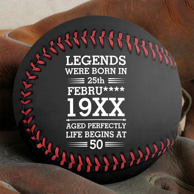 Custom Legends Were Born in Date Month Year Age Softball (Creator Uploaded)