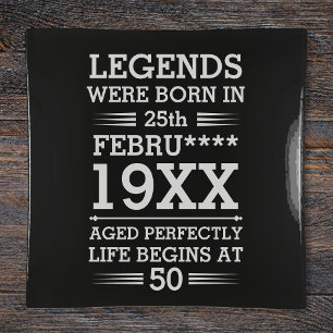 Custom Legends Were Born in Date Month Year Age Trinket Tray