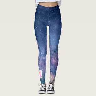 Custom Leggings Chinese dragon and stars