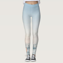 Custom Leggings Clouds with Monogram