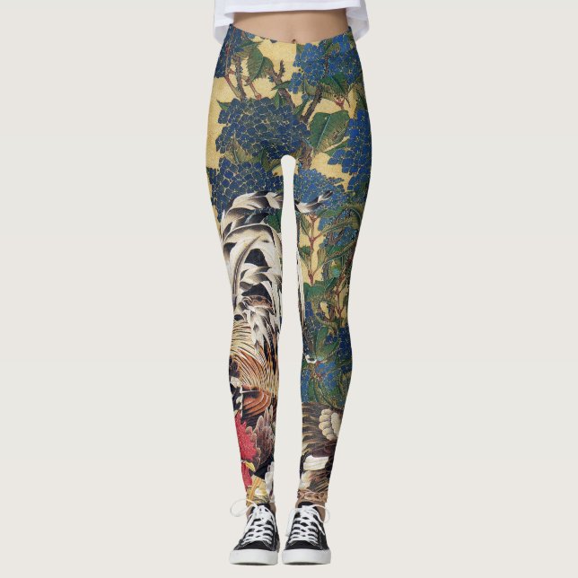 Custom Leggings with Chinese PAINTING (Front)