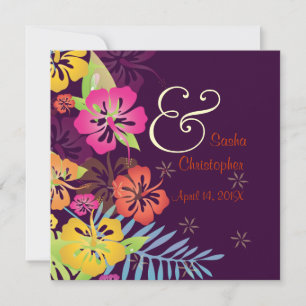 Custom/Leis/Luau/hibiscusWedding Invitations