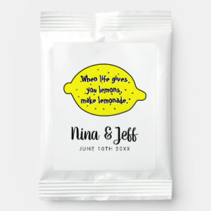 Custom Lemonade Drink Mix party favor gifts