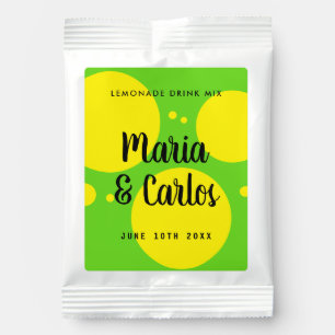 Custom Lemonade Drink Mix wedding party favor gift