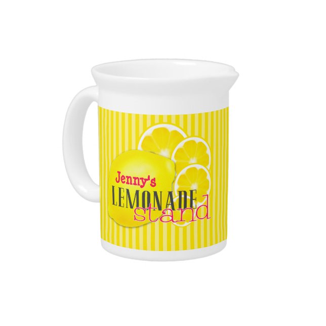 Custom Lemonade Stand Pitcher (Left)