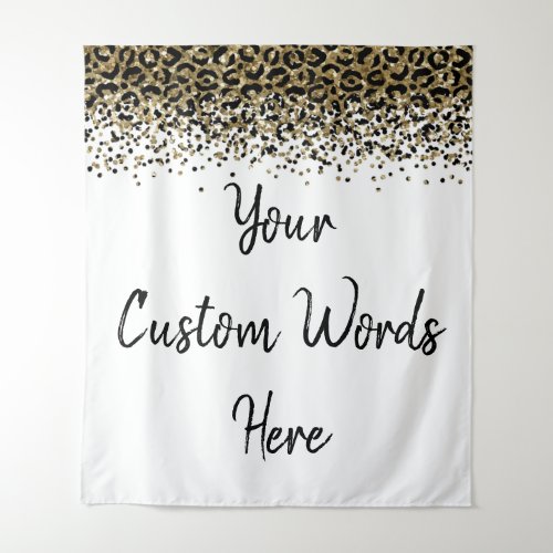 Custom Leopard Backdrop Personalized Photo Booth