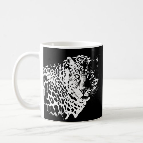 Custom Leopard Face Animals Pop Art Template Coffee Mug