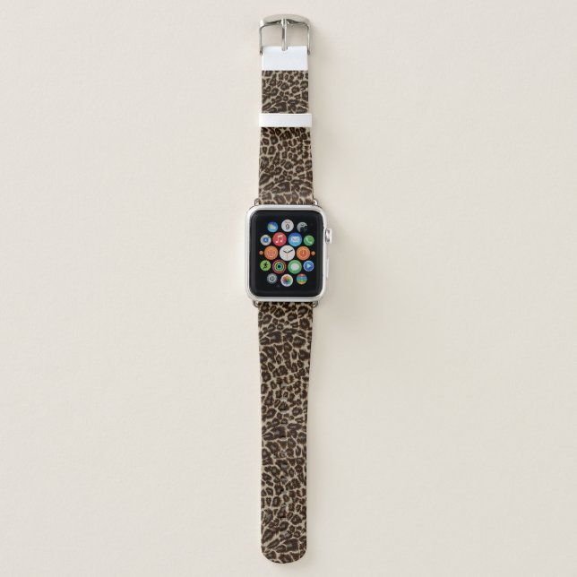 Custom Leopard Print Apple Watch Band – Fashion Fo (Front)