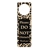 Custom Leopard Print Door Hanger Custom Leopard Print Door Hanger