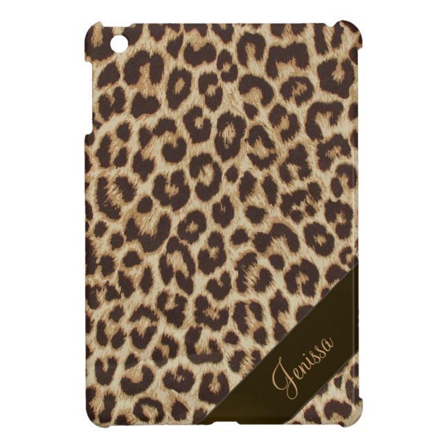 Custom Leopard Print iPad Mini Case (Back)