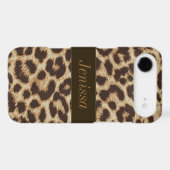 Custom Leopard Print iPhone 4/4S Case Mate Case (Back (Horizontal))