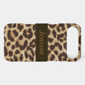 Custom Leopard Print iPhone 4/4S Case Mate Case (Back (Horizontal))