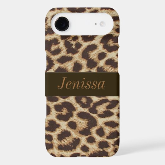 Custom Leopard Print iPhone 4/4S Case Mate Case (Back)