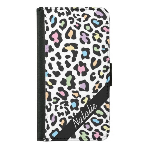 Custom Leopard Print Multi Colors Wallet Case