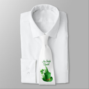 Custom Leprechaun Clove Hat in Grass Neck Tie