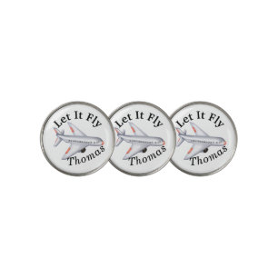 Custom Let It Fly Golf Balls Ball Marker