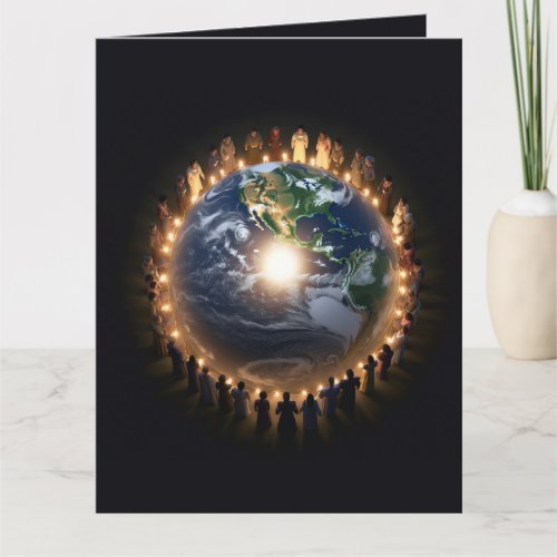 Custom Let There Be Peace On Earth Global Peace Card