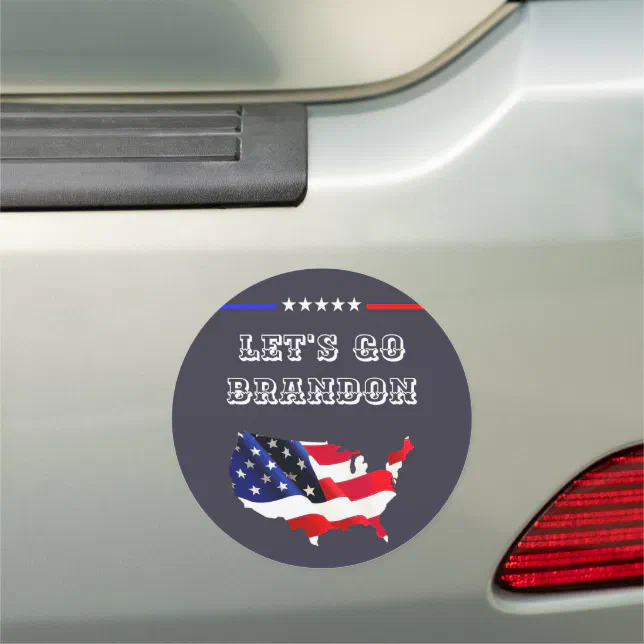 Custom LET'S GO BRANDON Funny Humor FJB Politics Car Magnet
