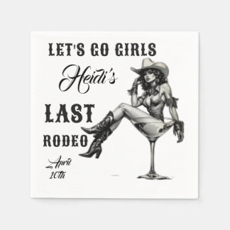 Custom Let's Go Redeo for Bachelorette  Napkins