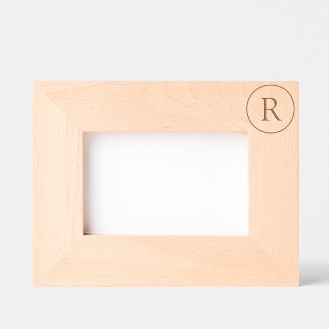 Custom Letter Monogram Personalized Etched Frames (Front)