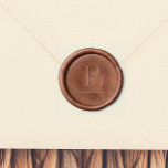 Custom Letter Monogram Wax Seal Sticker<br><div class="desc">Add a personal touch to your mail with these custom wax seal stickers. A minimalist design with your custom letter monogram underlined with a bold line divider. Made to match our "Minimalist Merry Christmas & Cookie Exchange" collection. A wax stamper version of this design is available in my store. View...</div>