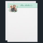 Custom Letterhead<br><div class="desc">Custom letterhead is shown with a sample photo and name, personalize and change the sample photo and name to yours with this template.</div>