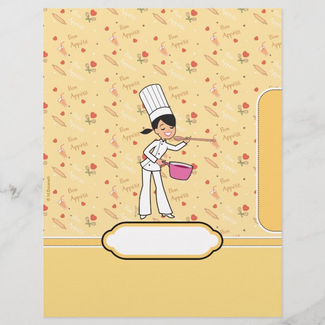 Custom Letterhead Divider Page for Binders (Front)