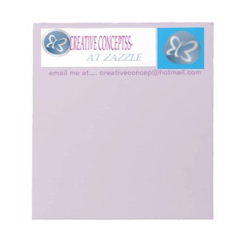 Custom Letterhead Note Pads 5.5 X 6 by CREATIVEforBUSINESS at Zazzle