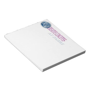 Custom Letterhead Note Pads 5 X6 Post It by CREATIVEforBUSINESS at Zazzle