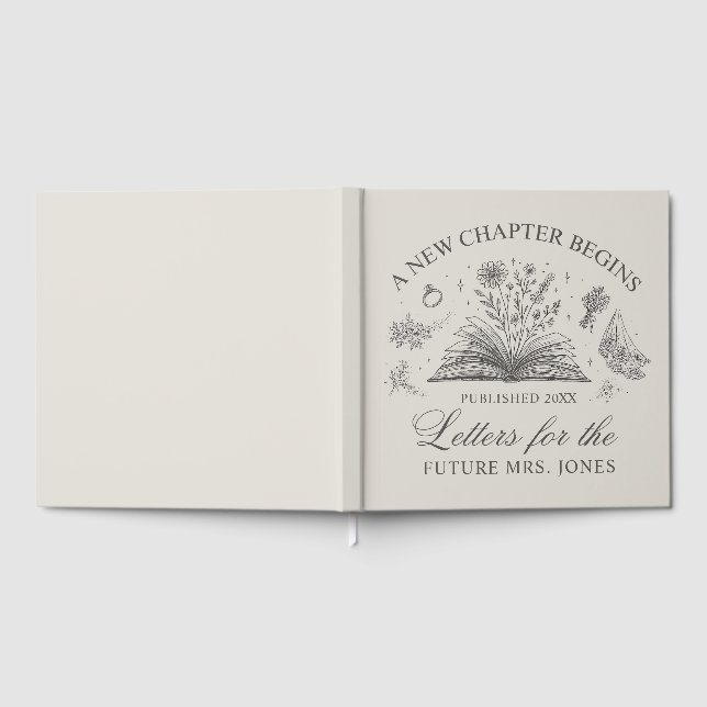 Custom Letters to the Bride Book Book Theme Bridal (Full)