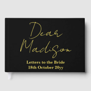 Custom Letters to the Bride Hen Do Bridal Shower Foil Guest Book