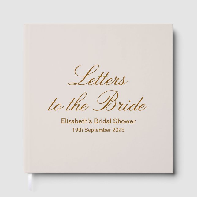 Custom Letters to the Bride Scrapbook, Hen Do Scra Foil Guest Book (Front)