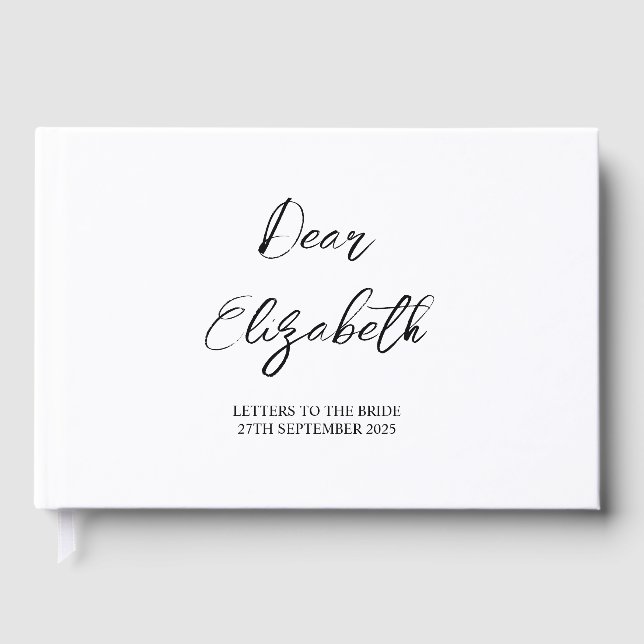 Custom Letters to the Bride Scrapbook, Hen Do Scra Guest Book (Front)