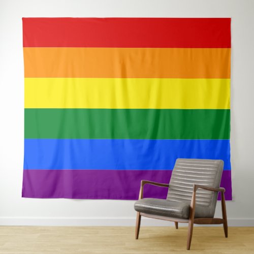 Custom LGBTQ Gay Pride Flag Tapestry