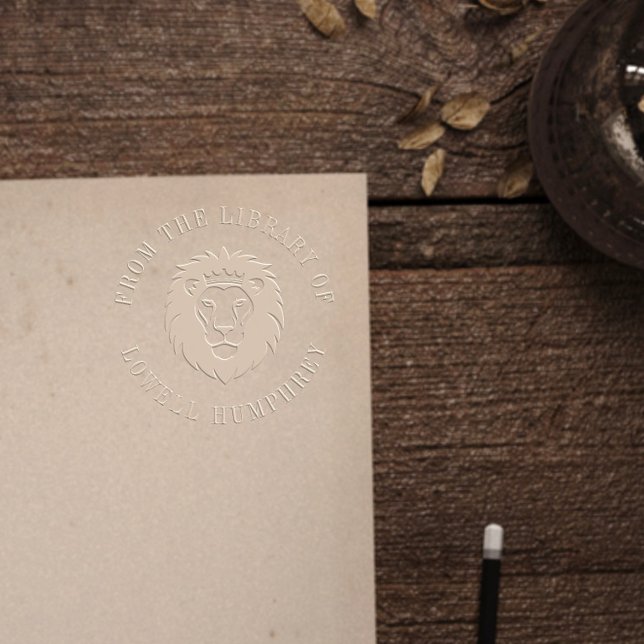 Custom Library Book | Lion Round Embosser (Creator Uploaded)
