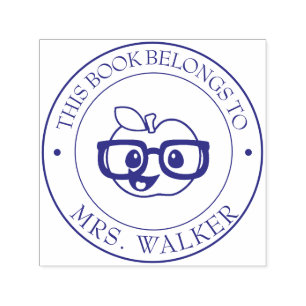 Custom Library Book Stamp - Ex Libris - Bookplate