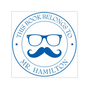 Custom Library Book Stamp - Ex Libris - Bookplate