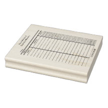 CUSTOM Library Card- Old School Wood Art Stamp