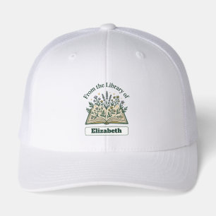 Custom Library of Name Floral Hat