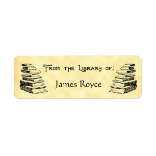 Custom "Library Of" Vintage Art Labels