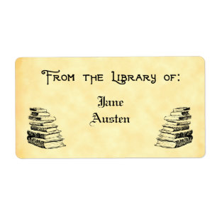 Custom "Library Of" Vintage Art Labels