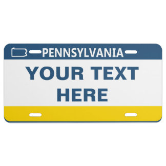Custom License Plate Custom Pennsylvania