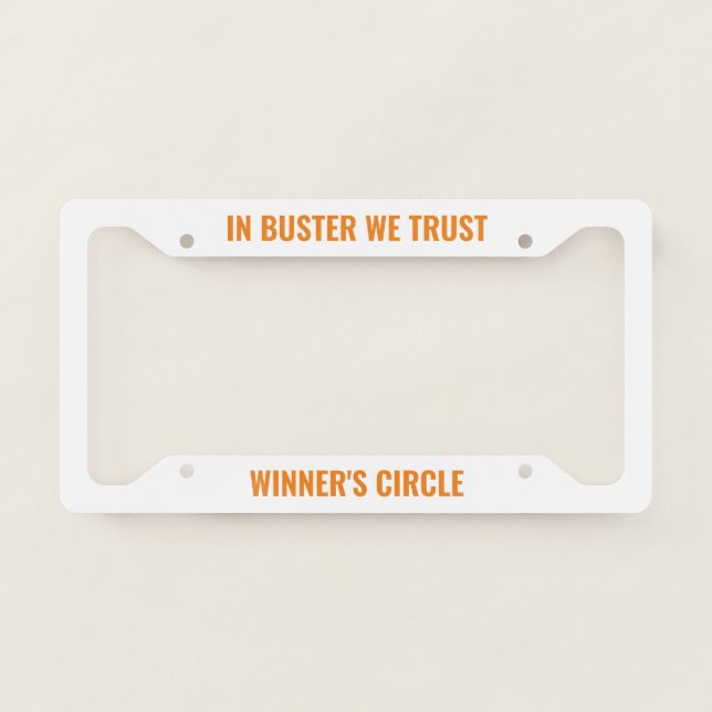 Custom License Plate Frame (Front)