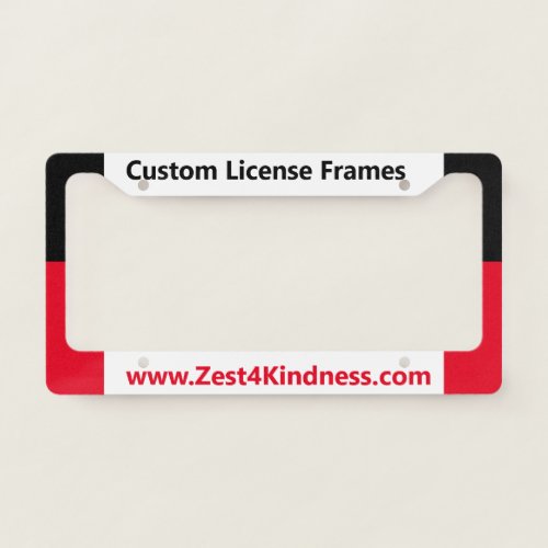 Custom License Plate Frame