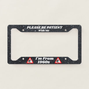 Custom License Plate Frame, Funny 2000s 90s Humor Frame